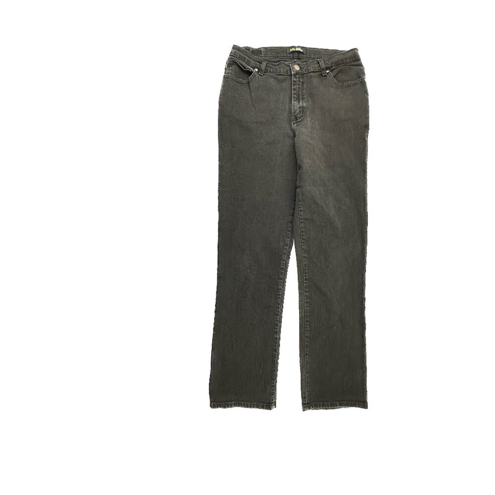Lee Relaxed Fit Straight Leg Women's size 10 Tall‎ Black Denim Jeans